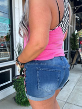 4533 All Patched Up Denim Shorts