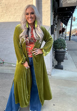3853 Velvet Duster Kelly Green