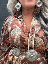 5466 Paisley Princess Dress Brown