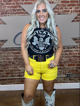 4125 Judy Blue Yellow Shorts