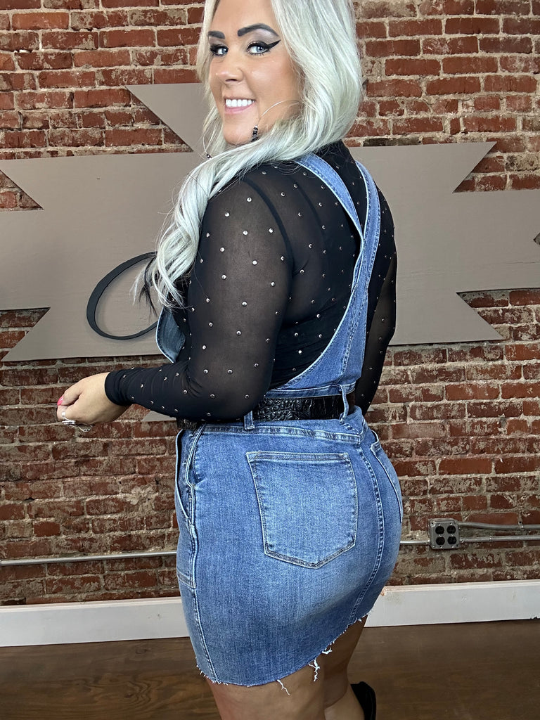 4194 Judy Blue Light Denim Skirt Overalls– Jessy's Boutique, LLC