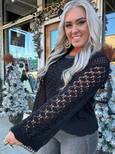 3254 Open Knit Sweater