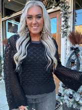 3254 Open Knit Sweater