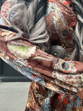 5466 Paisley Princess Dress Brown