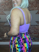 4091 Coral Ribbed Stretch Bralette