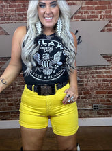 4125 Judy Blue Yellow Shorts