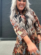 5466 Paisley Princess Dress Brown