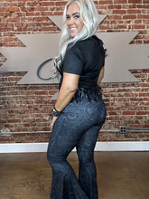 2590 Black Tooled Flares