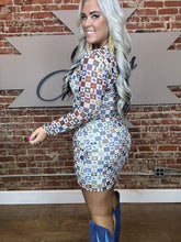 3892 Western Charm Mesh Dress