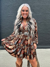 5466 Paisley Princess Dress Brown