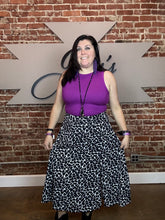 2889 Animal Print Midi Skirt