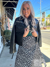 2889 Animal Print Midi Skirt