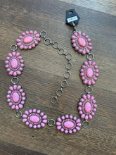 3022 Light Pink Concho Belt