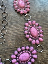 3022 Light Pink Concho Belt