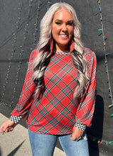 5512 Merry and Checked Top