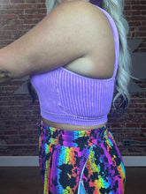 4091 Coral Ribbed Stretch Bralette