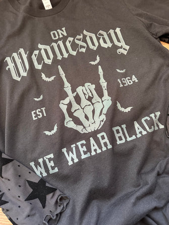 4971 On Wednesday We Wear Black Tee