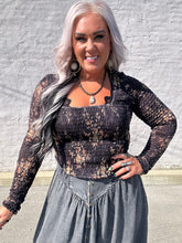 4793 Dark Flower Top