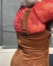 5503 Cord Cowgirl Overalls Chestnut