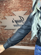 5535 Leather Outlaw Top Mocha