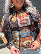 5303 Westy Collage Mesh Top
