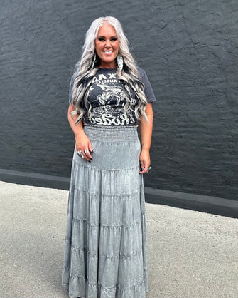 5249 Gray Skies Maxi Skirt