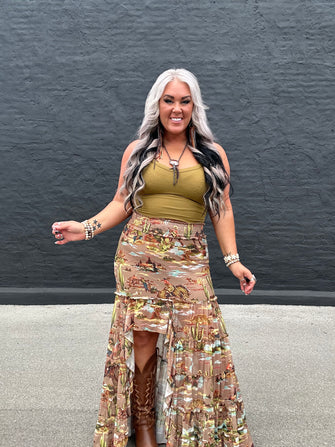 5387 Just Ranchin' Maxi Skirt