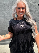 5410 Black Velvet Top