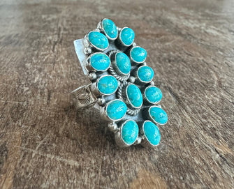 4758 Sterling Silver Kingman Turquoise Ring