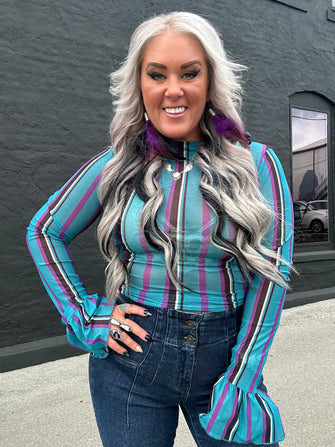 5396 Gotta Be Me Mesh Top