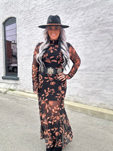 4906 Floral Flair Maxi Dress