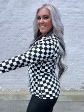 4876 Round the Track  Pullover Top