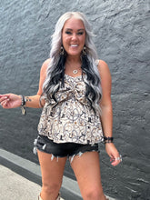 5257 Rodeo Ribbon Tank Grunge