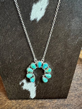 4113 Sterling Silver and Kingman Turquoise Necklace