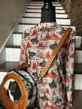 5546 Golden Rodeo Mesh Top