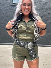 4883 Reckless Romper Olive