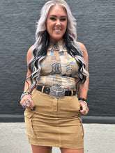 5275 Denim Cargo Skirt