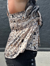5257 Rodeo Ribbon Tank Grunge