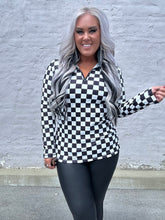 4876 Round the Track  Pullover Top