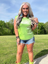 4132 Too Hot to Handle Top Lime