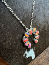 4112 Sterling Silver and Pink Dahlia Necklace