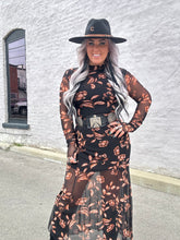 4906 Floral Flair Maxi Dress