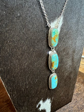 4114 Sterling Silver and Kingman Turquoise Necklace