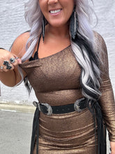 3126 Metallic Bronze Dress