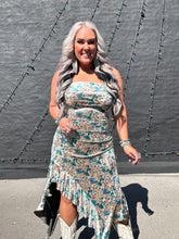 5444 The Turquoise Flower Dress