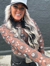 5422 Lucky Shot Mesh Top