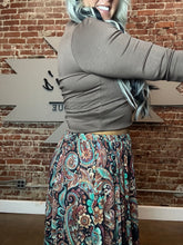 5545 Sage Brush Swirl Maxi Skirt