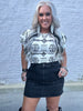 4062 Black Denim Skirt