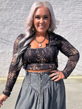 4793 Dark Flower Top