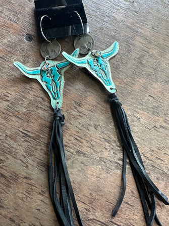 5373 Leather Earrings